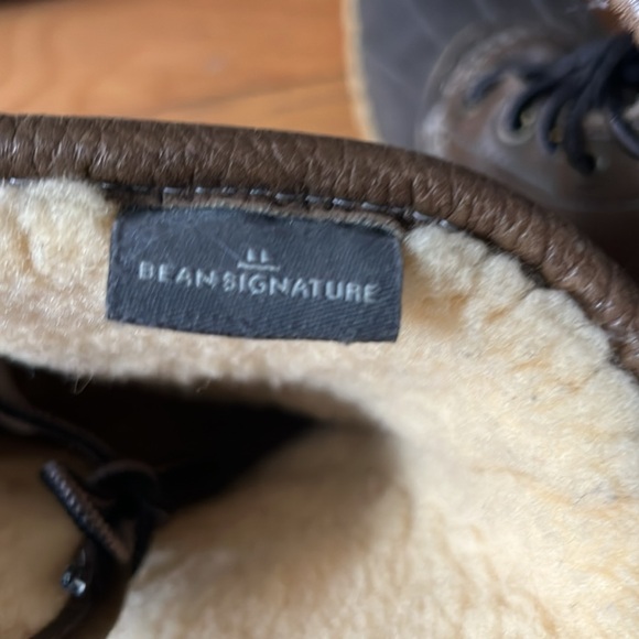 LL Bean Signature Women’s Bean Boot Shearling Lined 10” green leather - Picture 6 of 8